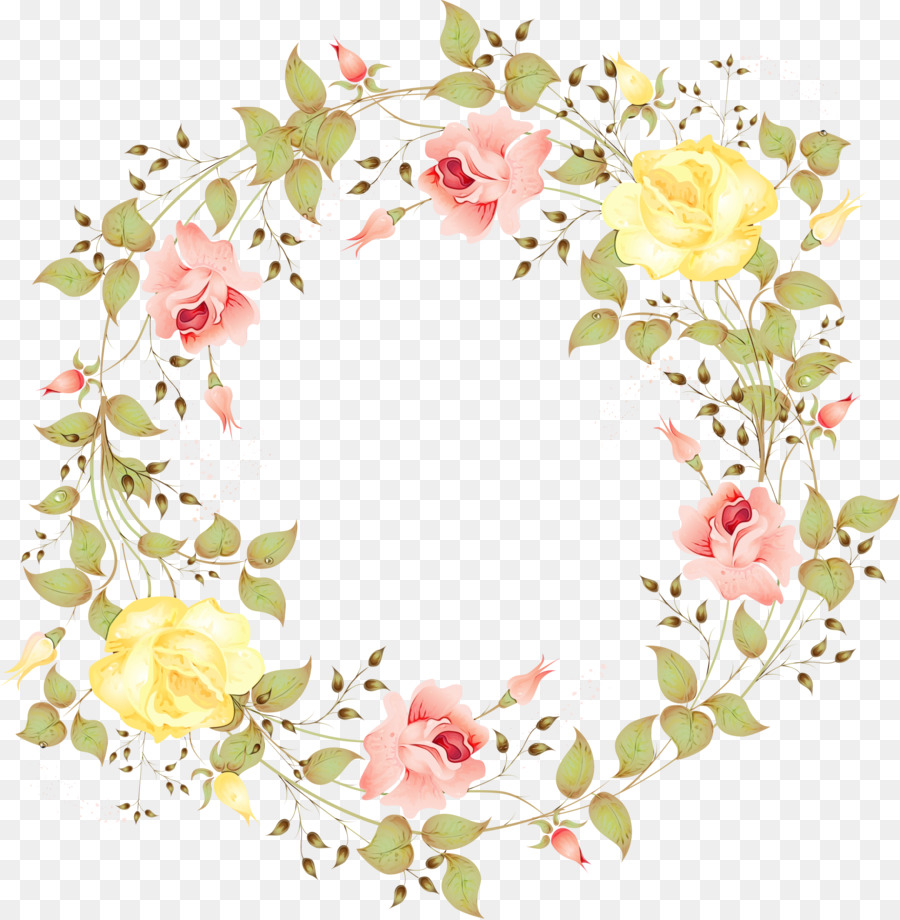 Couronne Florale Blanche，Fleurs PNG