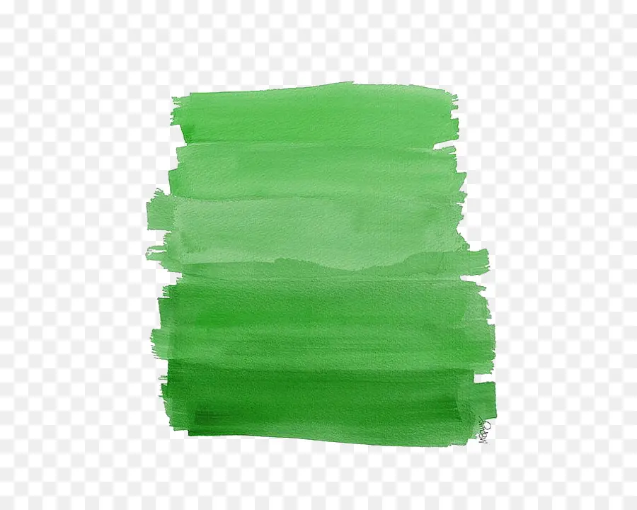 Coups De Pinceau Vert，Peinture PNG