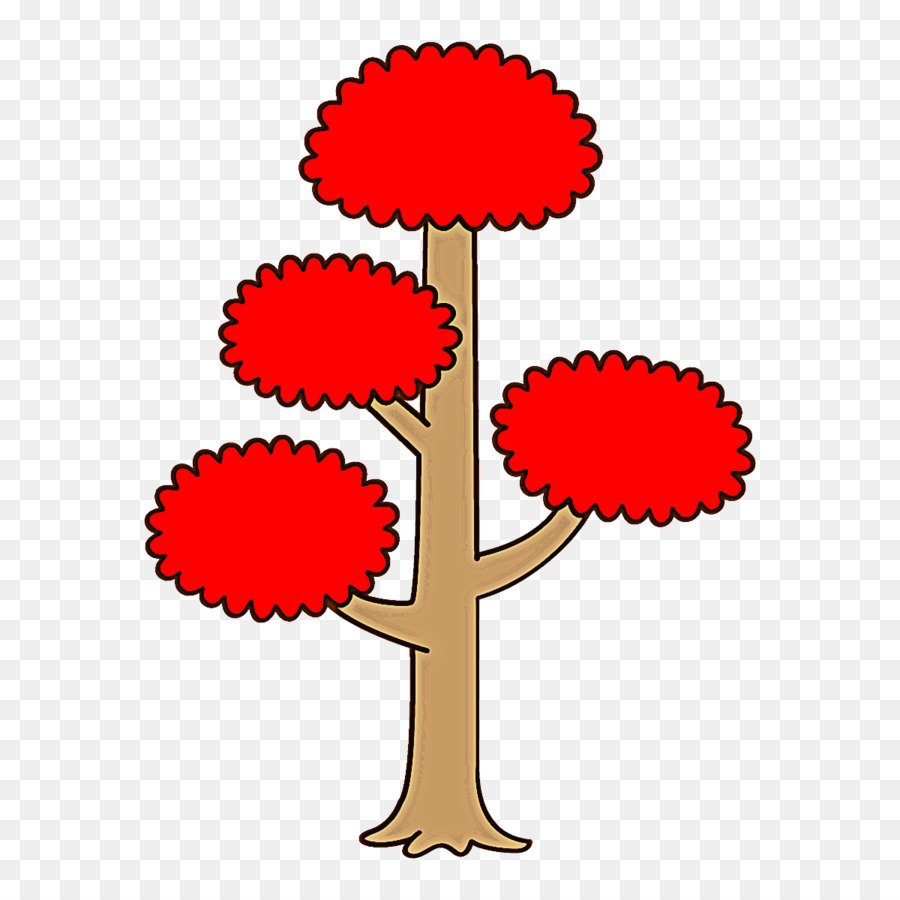 Arbre，Rouge PNG