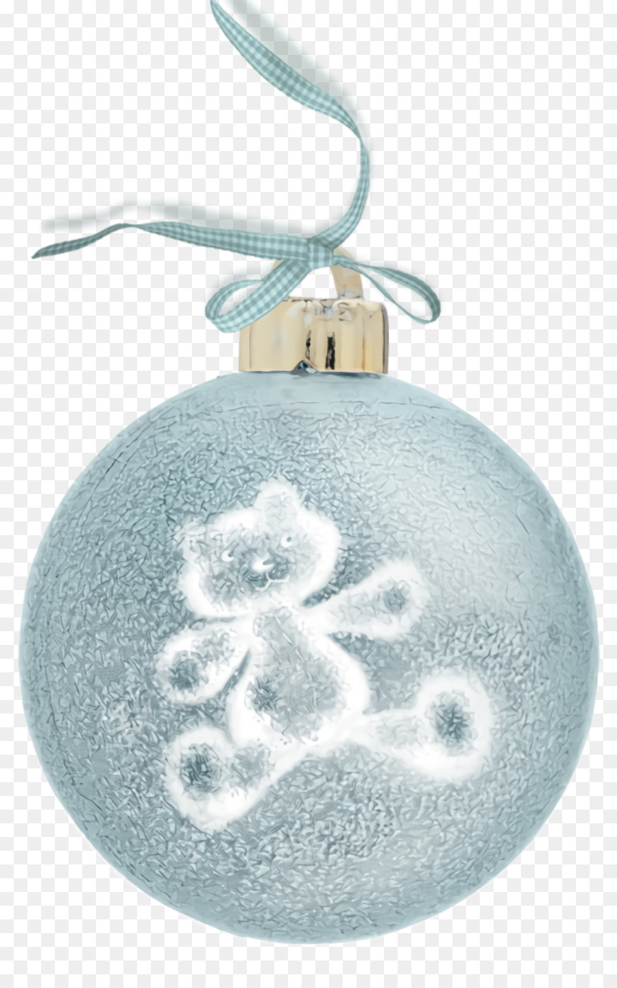 Ornement De Noël Bleu，Ours En Peluche PNG