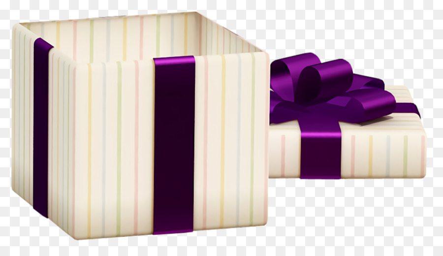 Coffret Cadeau Violet，Présent PNG