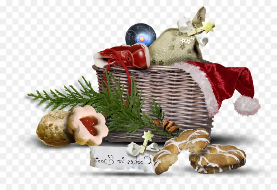 Panier De Noël，Cookies PNG