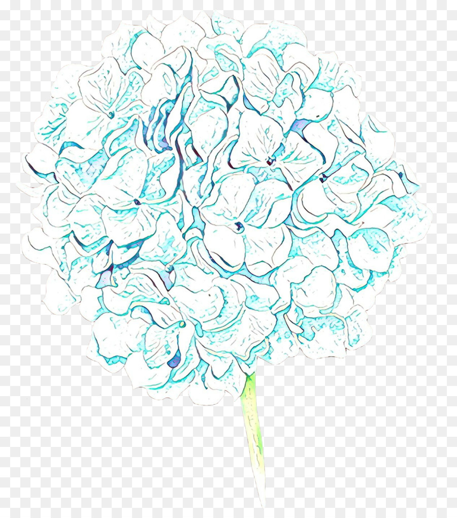 Turquoise，Hortensia PNG