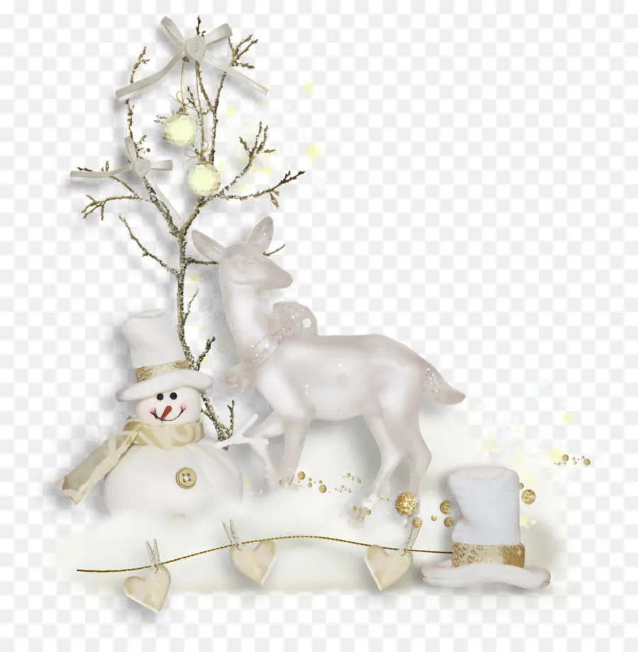 Bonhomme De Neige Et Renne，Neige PNG