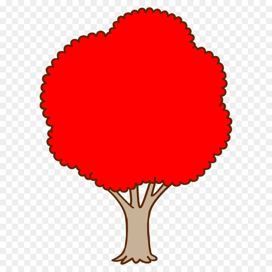 Arbre，Rouge PNG