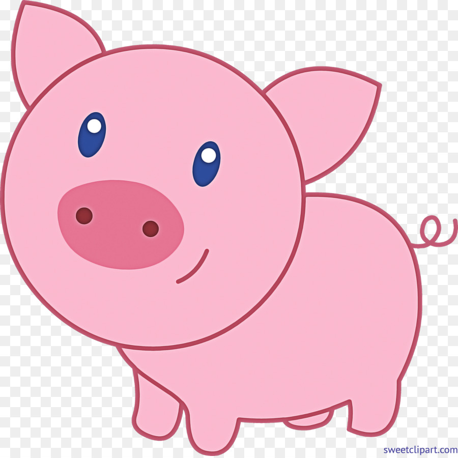 Cochon Mignon，Dessin Animé PNG