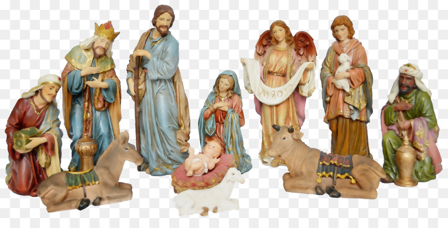 Figurine，Scène De La Nativité PNG