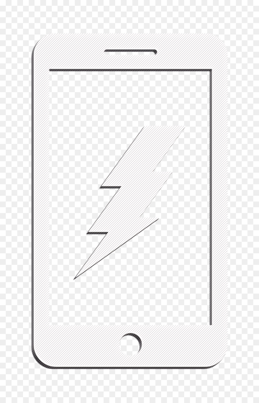 Smartphone，Foudre PNG