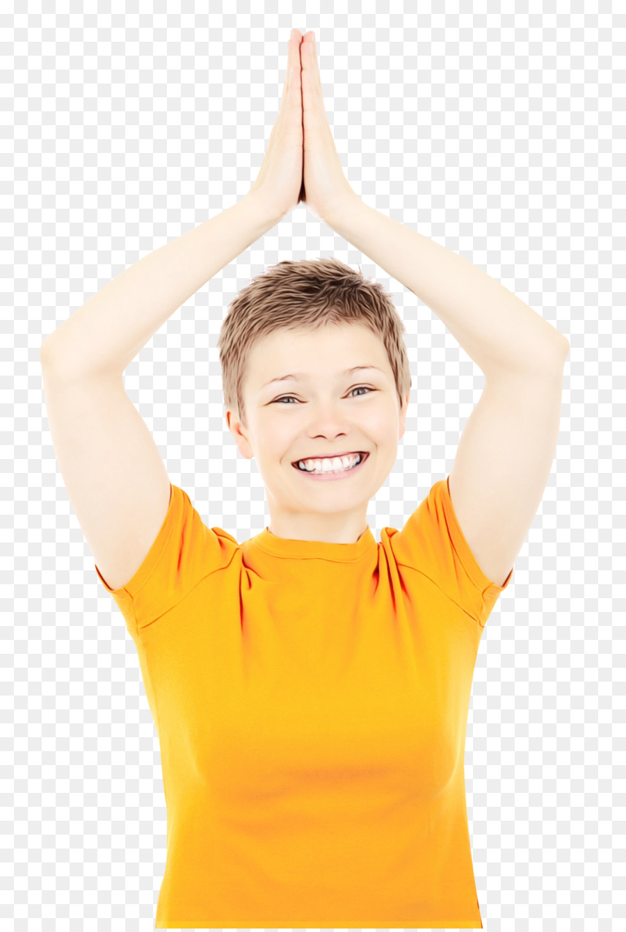 Femme Souriante，Heureux PNG