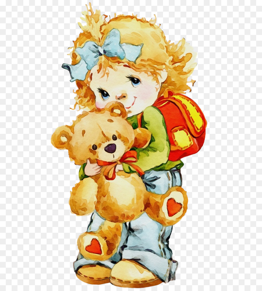 Fille Avec Ours En Peluche，Ours En Peluche PNG