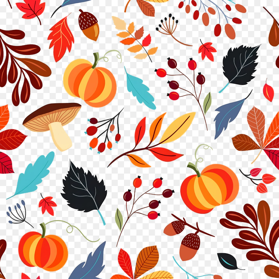 Feuilles D'automne，Citrouilles PNG