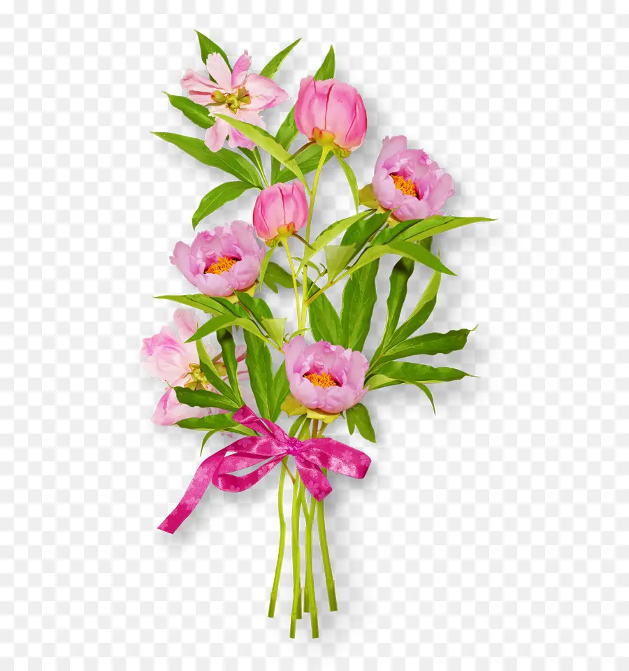 Fleurs Roses，Bouquet PNG