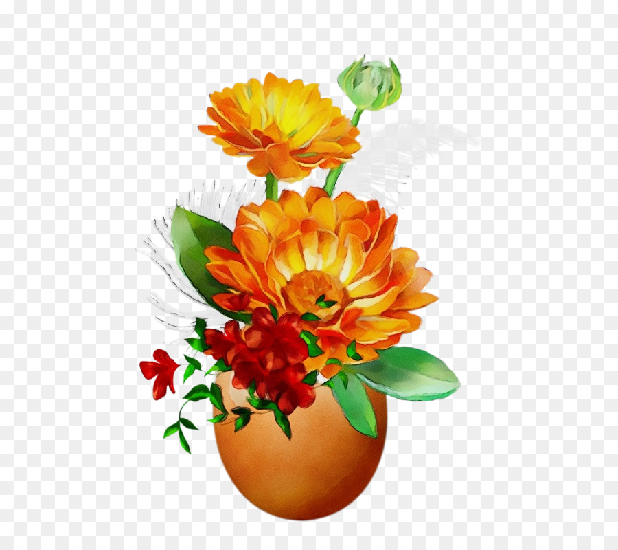 Fleur，Orange PNG