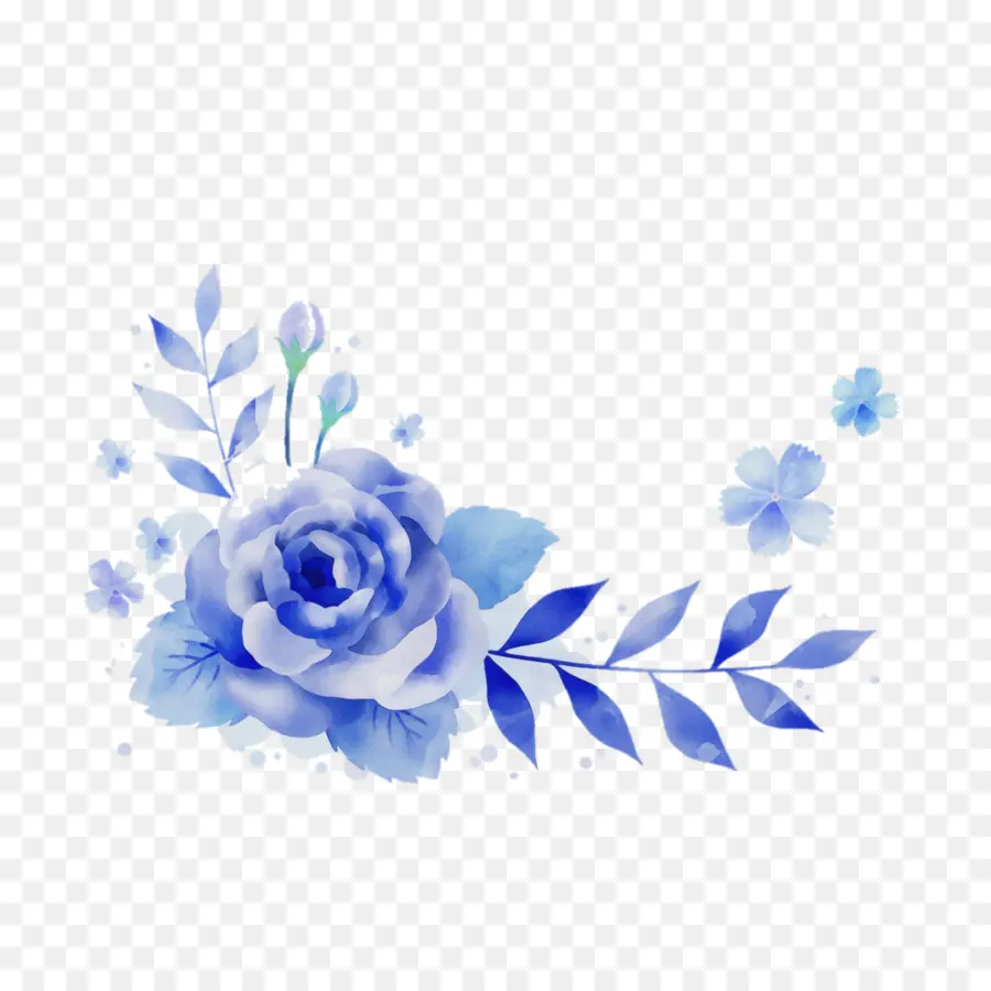 Bleu，Rose Bleue PNG