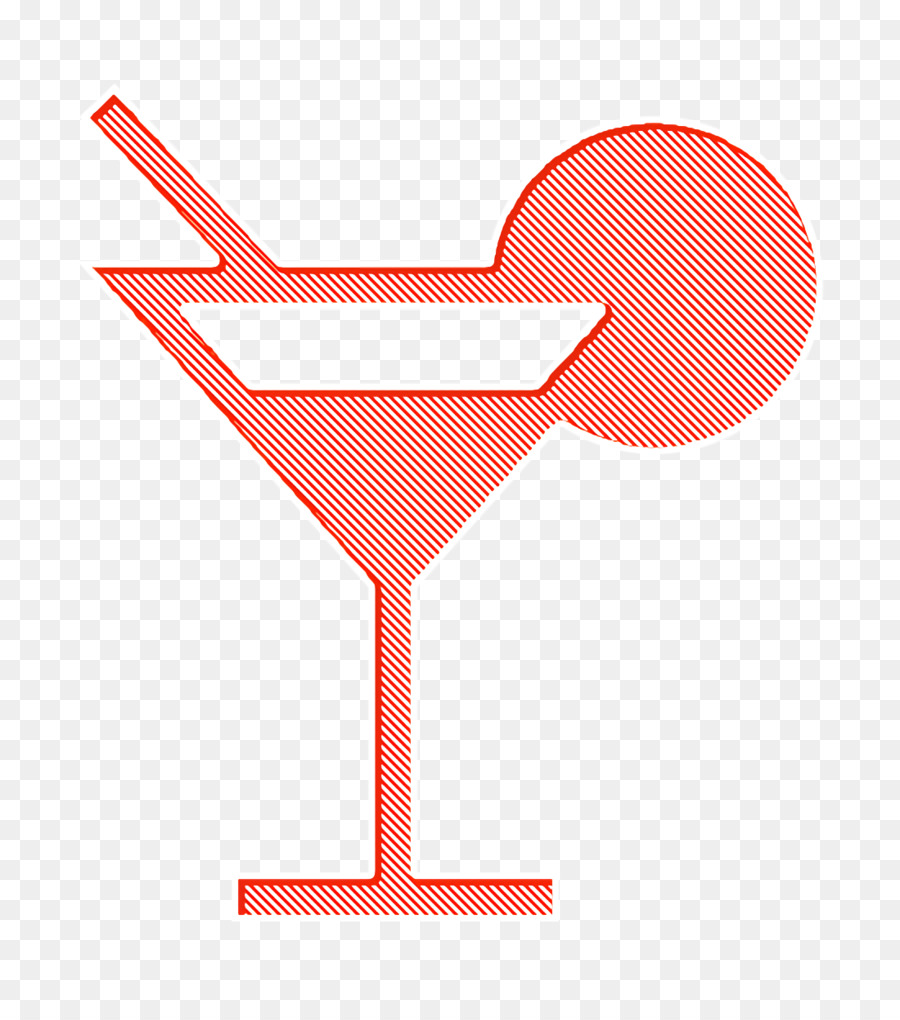 Verre à Cocktail，Paille PNG