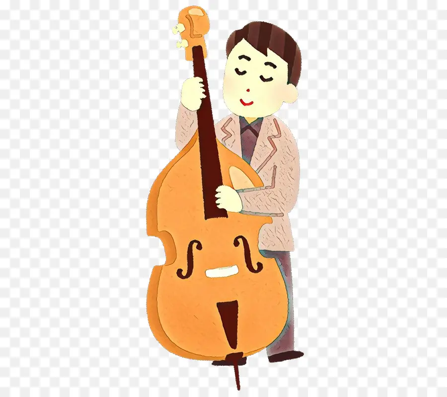 Homme Jouant De La Contrebasse，Instrument PNG