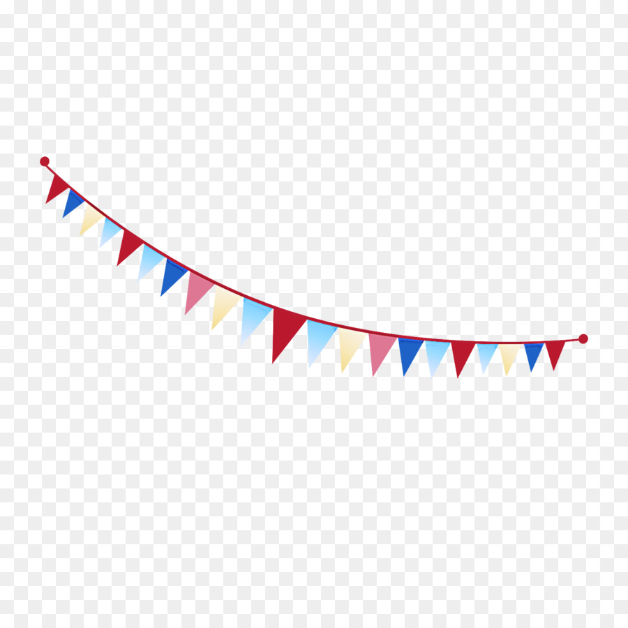 Drapeaux à Banderoles，Faire La Fête PNG