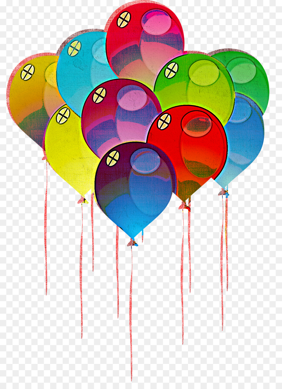 Ballons Colorés，Célébration PNG