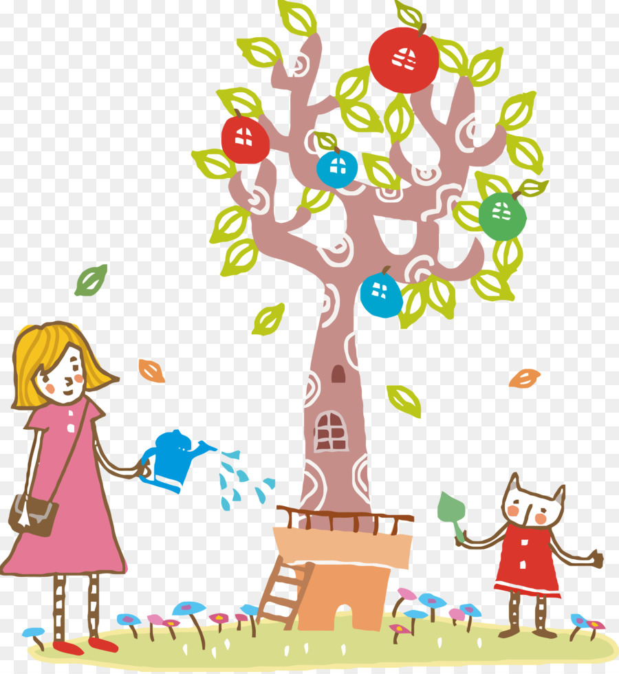 Arbre，Dessin Animé PNG