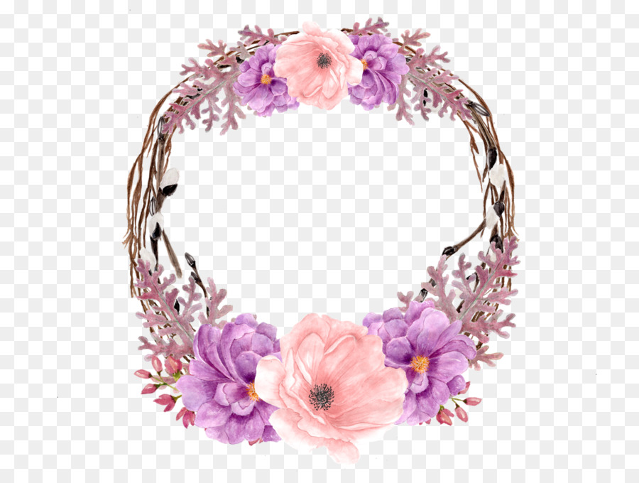 Couronne Florale，Fleurs PNG