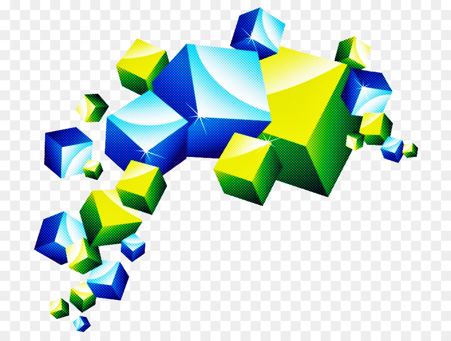 Cubes Colorés，Géométrique PNG