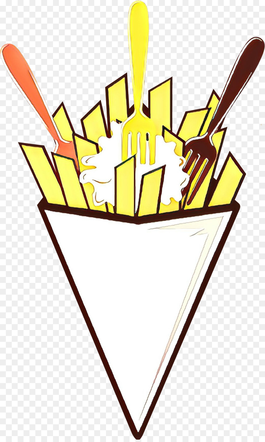 Frites，Fourchettes PNG