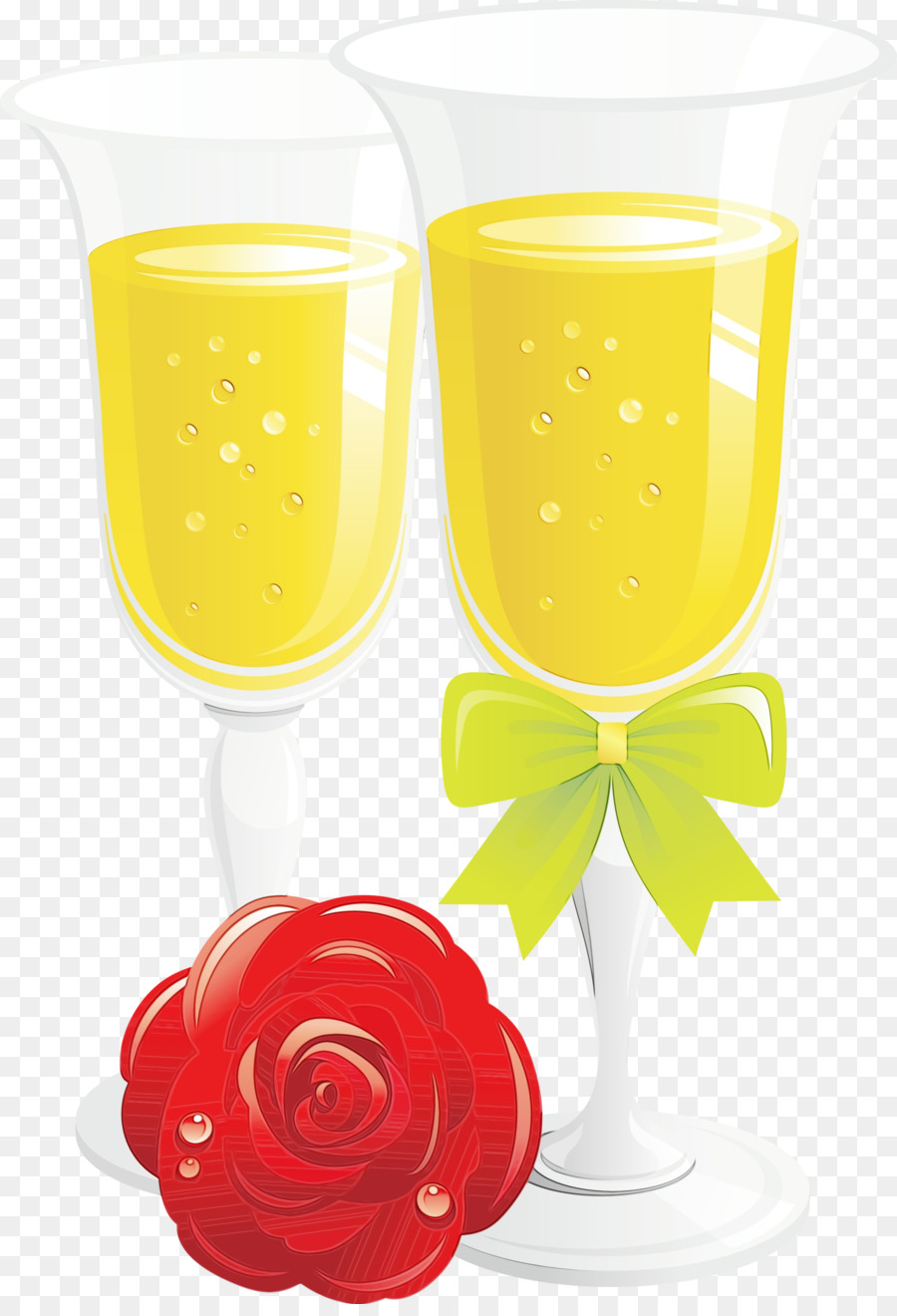 Verres à Champagne，Célébration PNG