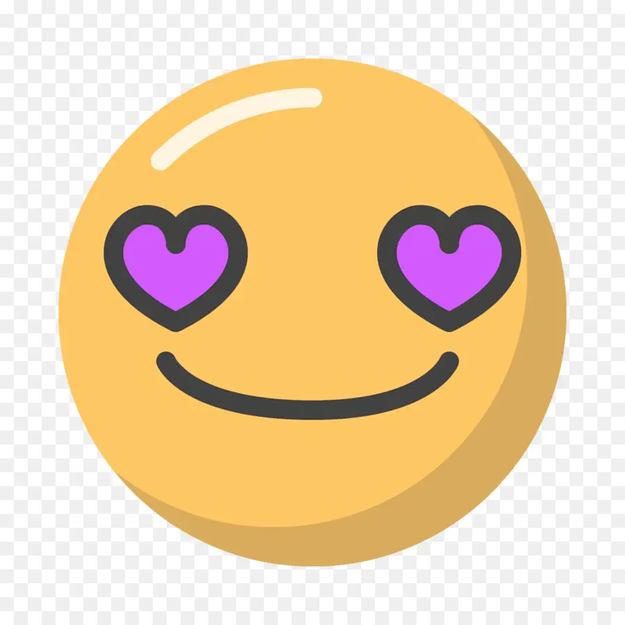 Emoji Yeux De Coeur，Amour PNG