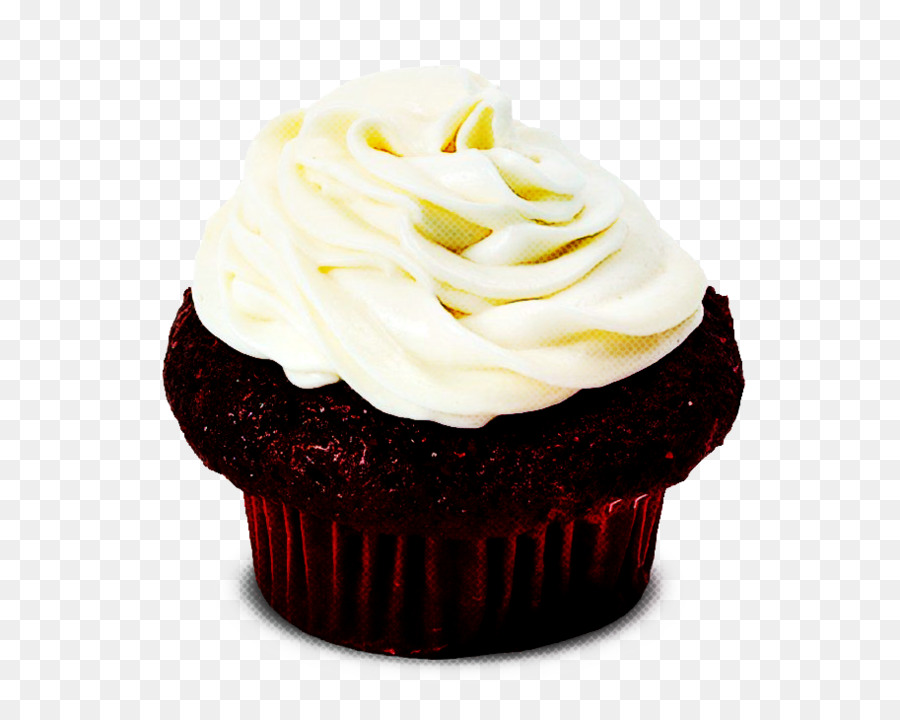 Cupcake De Velours Rouge，Dessert PNG