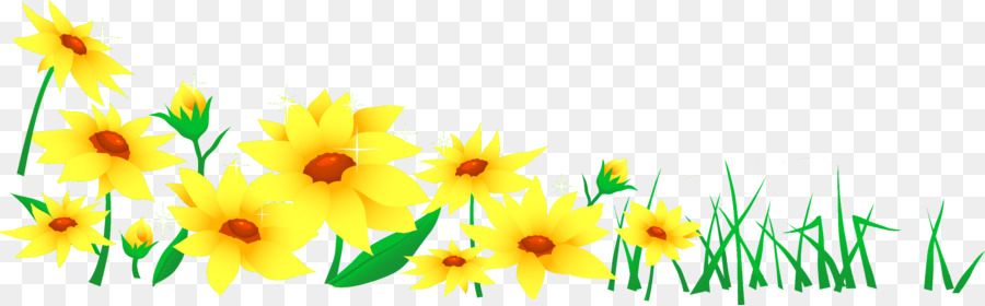 Fleurs Jaunes，Jardin PNG