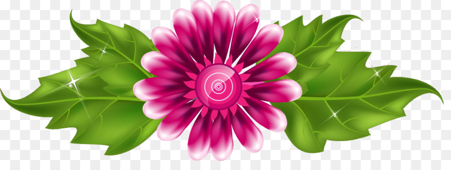 Fleur Rose，Feuilles PNG