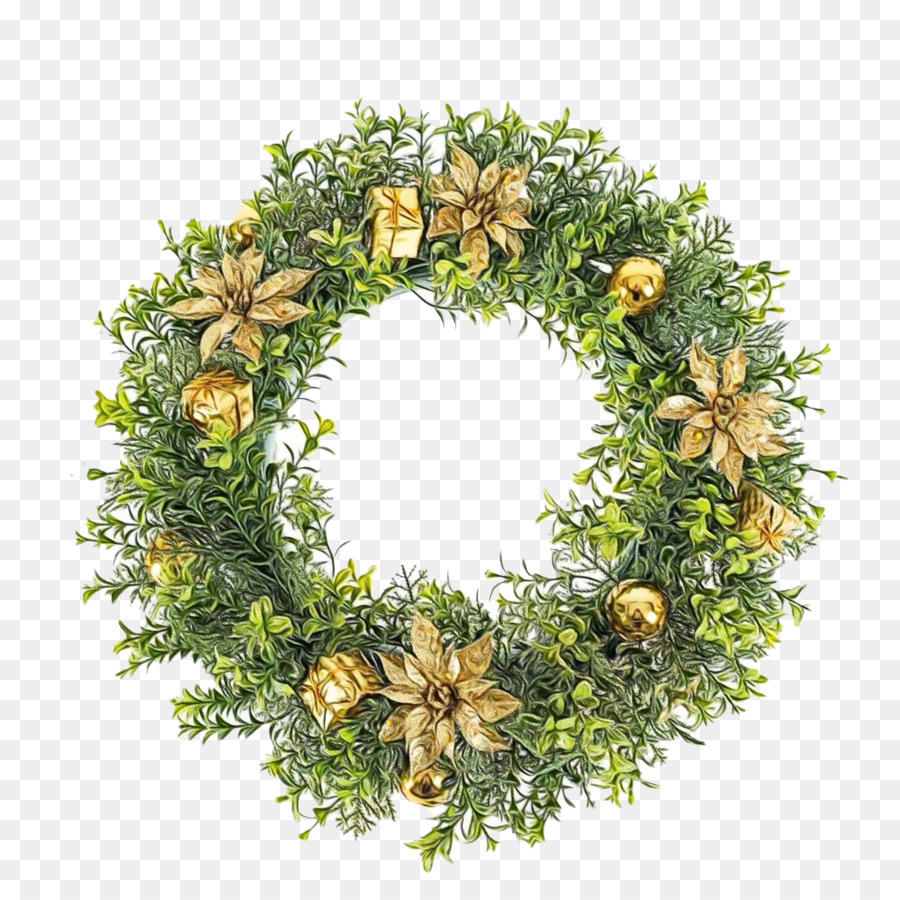 Couronne De Noël，Fleurs PNG