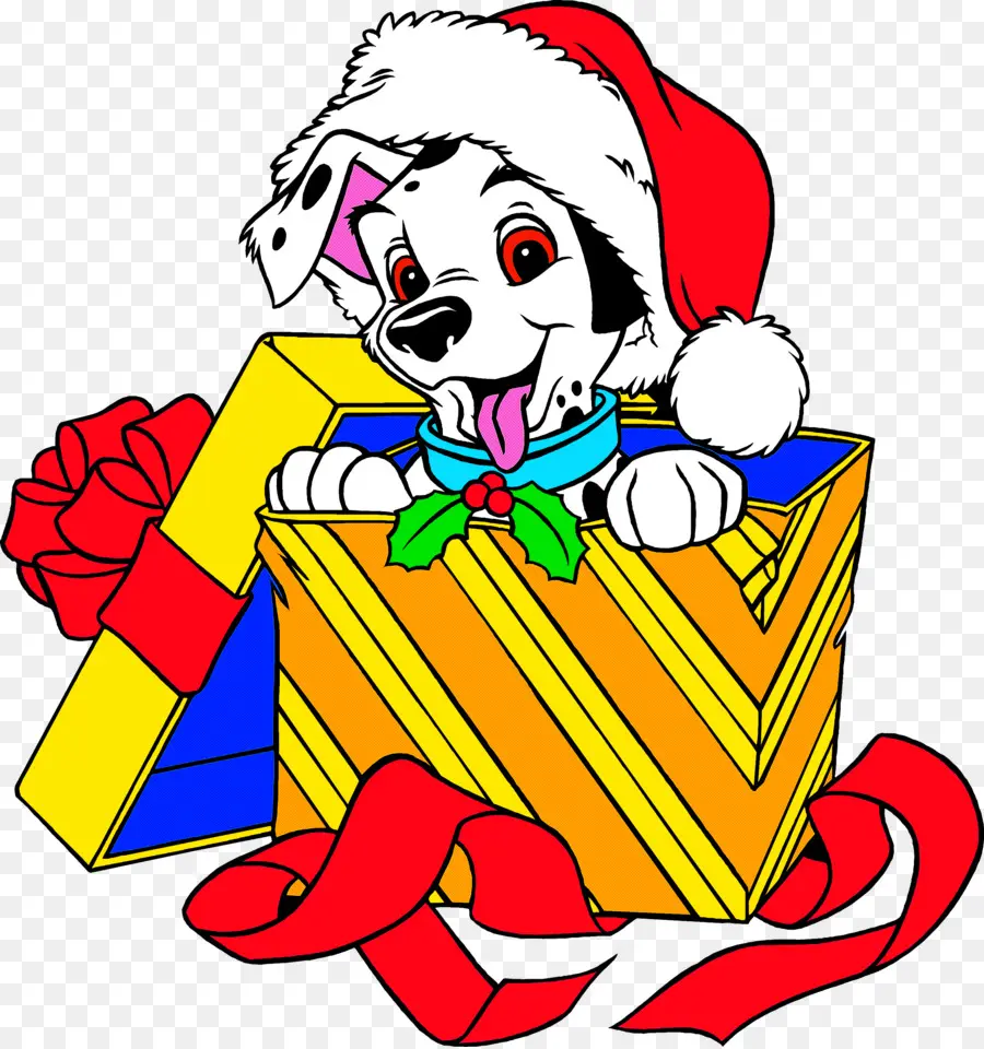 Chiot Dans Une Boîte Cadeau，Chien PNG