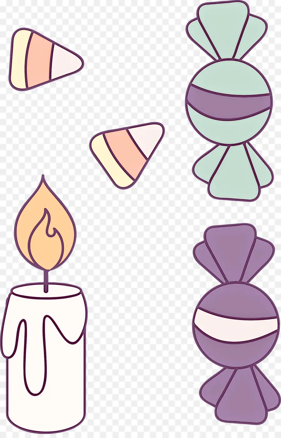 Bonbons Et Bougies，Bonbons PNG