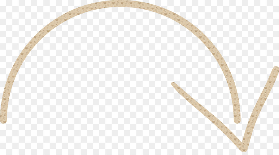 Flèche Beige，Courbé PNG