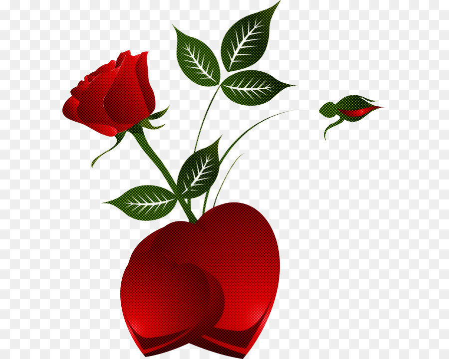 Coeurs Rouges Et Roses，Amour PNG