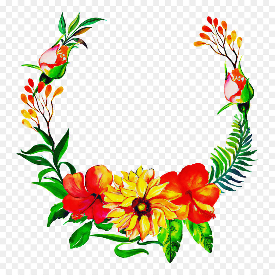 Couronne Florale，Fleurs PNG