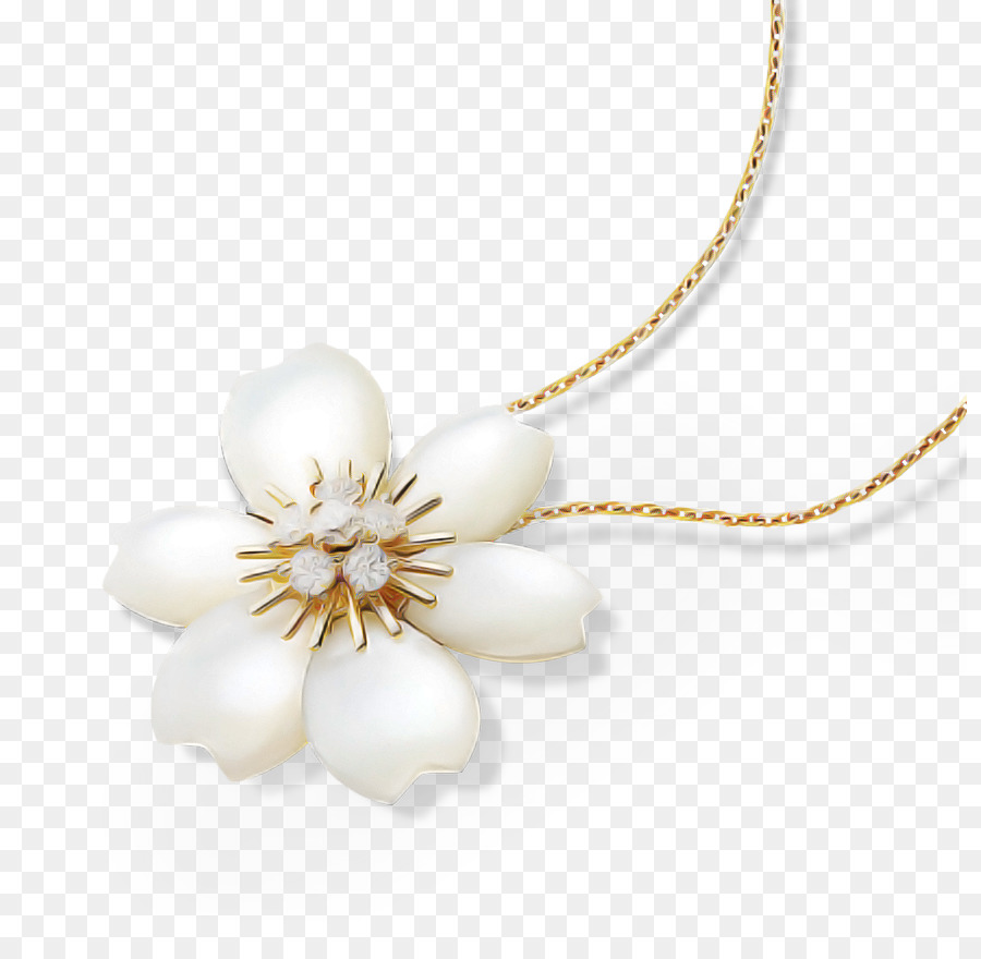 Collier De Fleurs，Blanc PNG