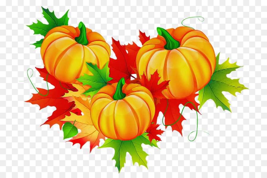 Citrouilles Et Feuilles，Automne PNG