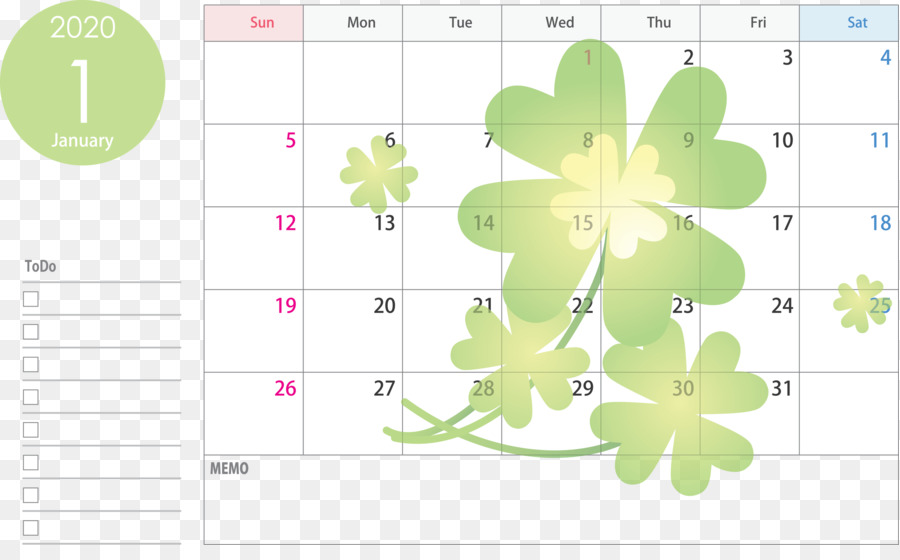 Calendrier，Janvier PNG