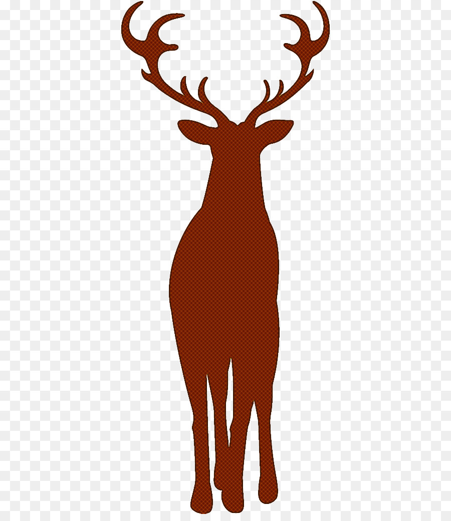 Silhouette De Cerf，Bois PNG