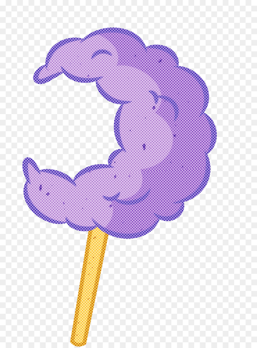 Barbe à Papa，Violet PNG