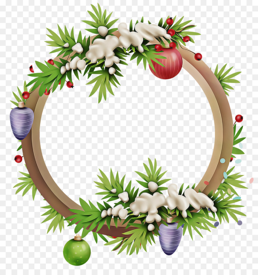 Couronne De Noël，Noël PNG