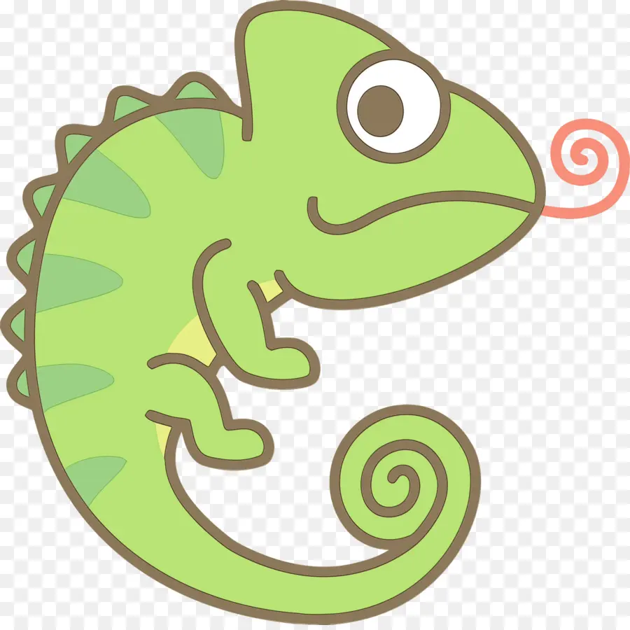 Caméléon Vert，Lézard PNG