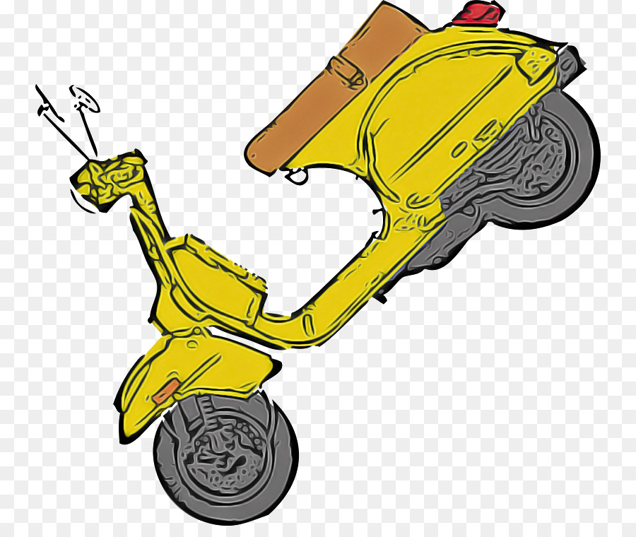 Trottinette Jaune，Deux Roues PNG