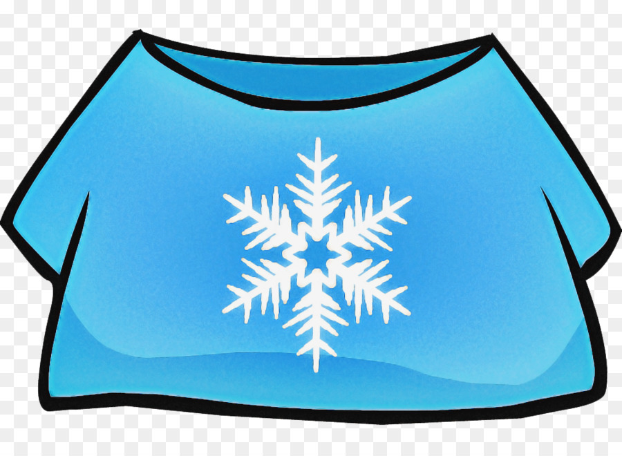 Chemise Bleue，Flocon De Neige PNG