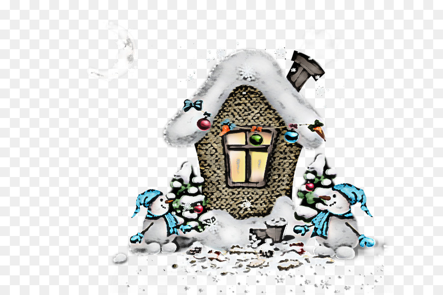 L'hiver，Maison En Pain D'épice PNG