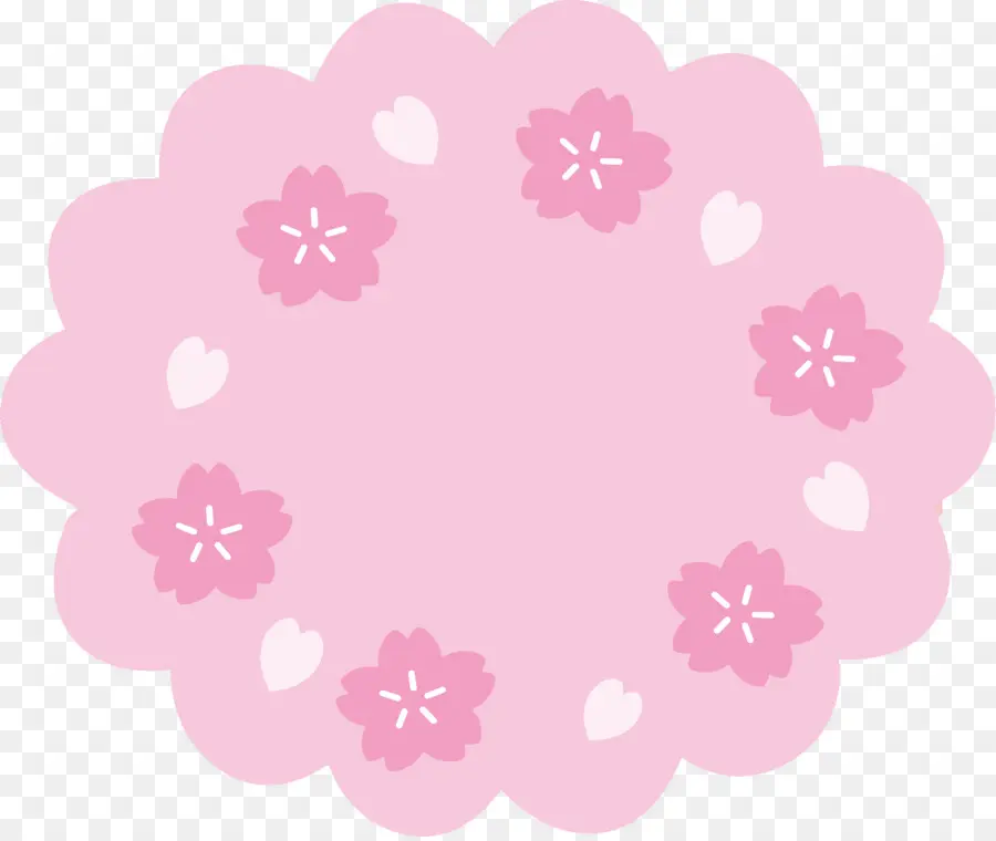 Cadre Floral Rose，Fleurs PNG