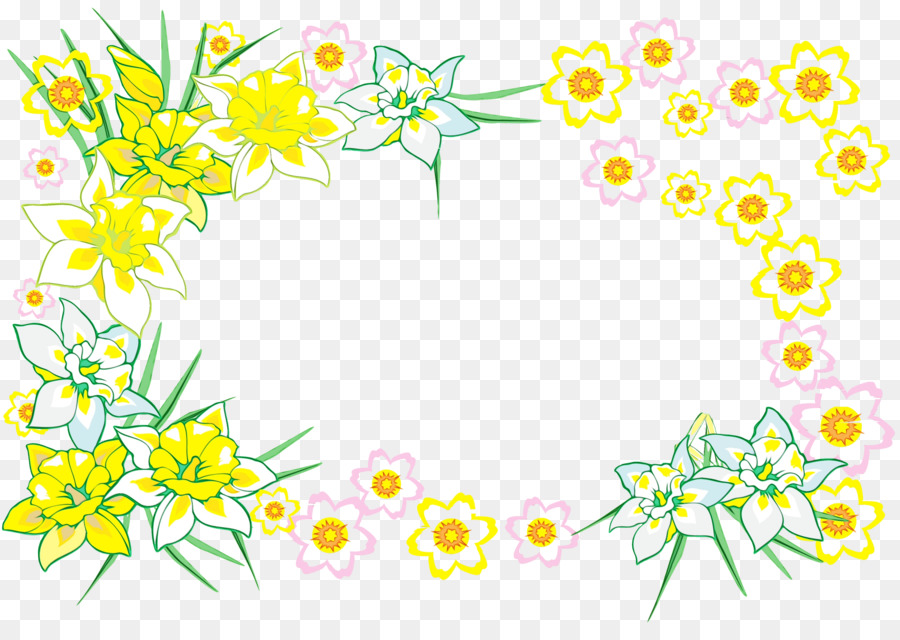 Jaune，Design Floral PNG