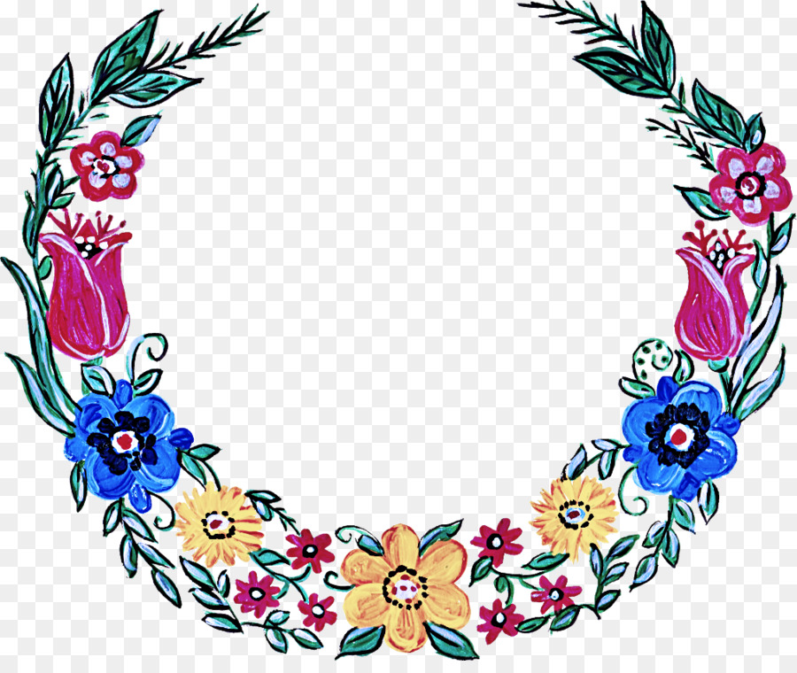 Couronne Florale，Fleurs PNG